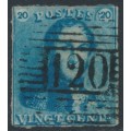 BELGIUM - 1849 20c blue King Leopold I, used – Michel # 2a BELGIUM - 1849 20c blue King Leopold I, used – Michel # 2a