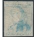 BELGIUM - 1849 20c blue King Leopold I, used – Michel # 2a