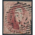BELGIUM - 1849 40c rose King in medallion, boxed watermark, used – Michel # 5A BELGIUM - 1849 40c rose King in medallion, boxed watermark, used – Michel # 5A