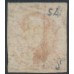 BELGIUM - 1849 40c rose King in medallion, boxed watermark, used – Michel # 5A