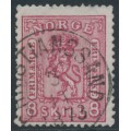 NORWAY - 1867 8 Skilling carmine-rose Coat of Arms, used – Facit # 15a NORWAY - 1867 8 Skilling carmine-rose Coat of Arms, used – Facit # 15a