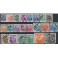 AUSTRIA - 1934 Regional Costumes set of 22, used – Michel # 567-587