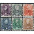 AUSTRIA - 1931 Austrian Writers set of 6, MH – Michel # 524-529