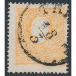 AUSTRIA - 1858 2Kr pale orange Emperor Franz Joseph (type II), used – Michel # 10IIc