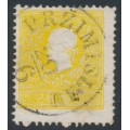AUSTRIA - 1858 2Kr sulphur-yellow Emperor Franz Joseph (type II), used – Michel # 10IIf