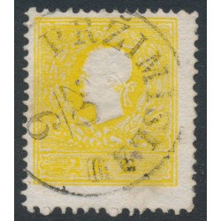 AUSTRIA - 1858 2Kr sulphur-yellow Emperor Franz Joseph (type II), used – Michel # 10IIf