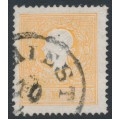AUSTRIA - 1858 2Kr orange Emperor Franz Joseph (type II), used – Michel # 10IIe