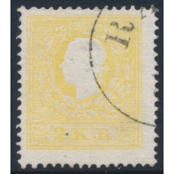 AUSTRIA - 1858 2Kr pale yellow Emperor Franz Joseph (type II), used – Michel # 10IIa
