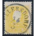 AUSTRIA - 1858 2Kr deep dark yellow Emperor Franz Joseph (type II), used – Michel # 10IIb