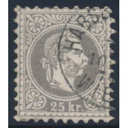 AUSTRIA - 1867 25Kr grey-lilac Emperor, coarse print, used – Michel # 40Ib