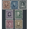 AUSTRIA - 1922 Austrian Composers set of 7, used – Michel # 418-424
