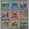 AUSTRIA - 1923 Provincial Capitals set of 9, used – Michel # 433-441 