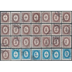 AUSTRIA - 1947 1g to 10S Postage Dues set of 28, used – Michel # P204-P209