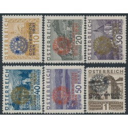 AUSTRIA - 1931 Rotary overprints set of 6, MH – Michel # 518-523