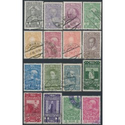 AUSTRIA - 1910 1H to 1Kr Emperor's Birthday, used – Michel # 161-174
