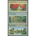 AUSTRALIA - 1989 $2, $5 & $10 Gardens set of 3 perf. 14, MNH – SG # 1199-1201 AUSTRALIA - 1989 $2, $5 & $10 Gardens set of 3 perf. 14, MNH – SG # 1199-1201