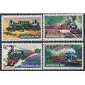AUSTRALIA - 1979 20c to 55c Steam Trains set of 4, MNH – SG # 715-718 AUSTRALIA - 1979 20c to 55c Steam Trains set of 4, MNH – SG # 715-718
