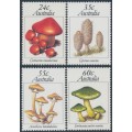 AUSTRALIA - 1981 24c to 60c Australian Fungi set of 4, MNH – SG # 823-826 AUSTRALIA - 1981 24c to 60c Australian Fungi set of 4, MNH – SG # 823-826