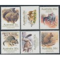 AUSTRALIA - 1981 5c to 55c Australian Animals set of 6, MNH – SG # ex. 784-797 AUSTRALIA - 1981 5c to 55c Australian Animals set of 6, MNH – SG # ex. 784-797