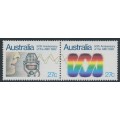 AUSTRALIA - 1982 27c ABC Anniversary pair, MNH – SG # 847a AUSTRALIA - 1982 27c ABC Anniversary pair, MNH – SG # 847a