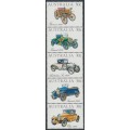 AUSTRALIA - 1984 30c Veteran & Vintage Cars strip of 5, MNH – SG # 905a AUSTRALIA - 1984 30c Veteran & Vintage Cars strip of 5, MNH – SG # 905a