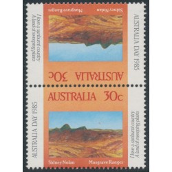 AUSTRALIA - 1985 30c Australia Day ‘Mangrove Ranges’ tête-bêche pair, MNH – SG # 961a