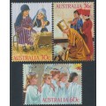 AUSTRALIA - 1986 30c to 60c Christmas set of 3, MNH – SG # 1040-1042 AUSTRALIA - 1986 30c to 60c Christmas set of 3, MNH – SG # 1040-1042