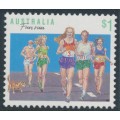 AUSTRALIA - 1991 $1 Fun Run, perf. 13½:13½, MNH – SG # 1192a AUSTRALIA - 1991 $1 Fun Run, perf. 13½:13½, MNH – SG # 1192a