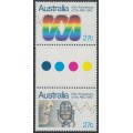 AUSTRALIA - 1982 27c ABC Anniversary gutter pair, MNH – SG # 847a AUSTRALIA - 1982 27c ABC Anniversary gutter pair, MNH – SG # 847a