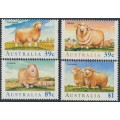 AUSTRALIA - 1989 39c to $1 Sheep in Australia set of 4, MNH – SG # 1195-1198 AUSTRALIA - 1989 39c to $1 Sheep in Australia set of 4, MNH – SG # 1195-1198