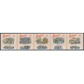 AUSTRALIA - 1990 41c The Boomtime strip of 5, MNH – SG # 1264a AUSTRALIA - 1990 41c The Boomtime strip of 5, MNH – SG # 1264a