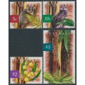 AUSTRALIA - 1996 5c to $5 Flora & Fauna set of 4, MNH – SG # 1622-1625