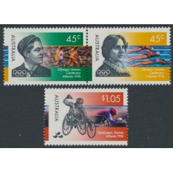 AUSTRALIA - 1996 Olympic & Paralympic Games set of 3, MNH – SG # 1627a+1629