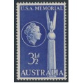 AUSTRALIA - 1955 3½d blue Australian-USA Friendship, MNH – SG # 283