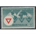 AUSTRALIA - 1955 3½d grey/red YMCA, MNH – SG # 286