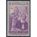 AUSTRALIA - 1955 3½d purple Nursing, MNH – SG # 287