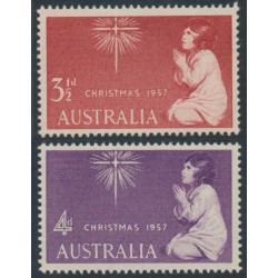 AUSTRALIA - 1957 Christmas set of 2, MNH – SG # 298-299