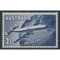 AUSTRALIA - 1958 2/- blue Round the World Air Service, MNH – SG # 301