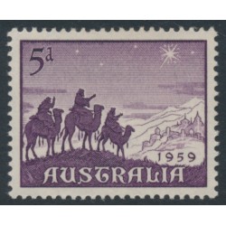 AUSTRALIA - 1959 5d violet Christmas, MNH – SG # 333