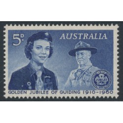 AUSTRALIA - 1960 5d blue Girl Guides, MNH – SG # 334