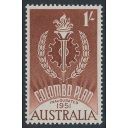 AUSTRALIA - 1961 1/- red-brown Colombo Plan, MNH – SG # 339
