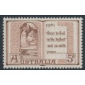 AUSTRALIA - 1961 5d brown Christmas, MNH – SG # 341