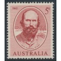 AUSTRALIA - 1962 5d brown-red Sturt, MNH – SG # 342