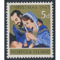 NORFOLK ISLAND - 1965 5d gold/blue Christmas, MNH – SG # 59