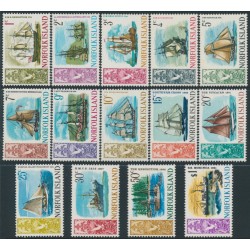 NORFOLK ISLAND - 1967 1c to $1 Ships & Boats set of 14, MNH – SG # 77-90