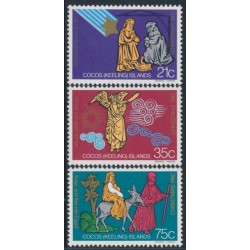 COCOS ISLANDS - 1982 21c to 75c Christmas set of 3, MNH – SG # 100-102