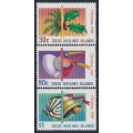 COCOS ISLANDS - 1986 30c to $1 Christmas set of 3, MNH – SG # 155-157