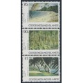 COCOS ISLANDS - 1987 70c to $1 Island Scenes set of 3, MNH – SG # 162-164