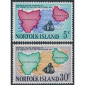 NORFOLK ISLAND - 1969 5c & 30c Annexation of the Island, MNH – SG # 100-101