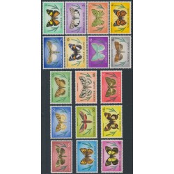 NORFOLK ISLAND - 1976 1c to $2 Butterflies set of 17, MNH – SG # 179-195